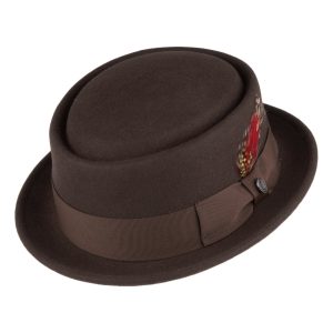 Natural Toyo Braided Pork Pie Hat