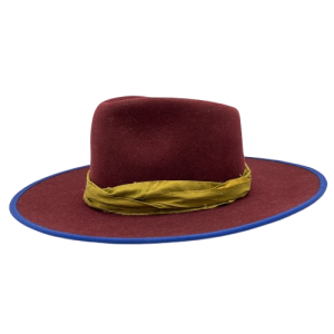 Coypu Fur Felt Fedora Hat with Balanced Brim Detail