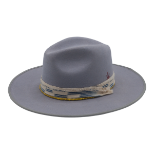 Relaxed Fedora Hat with Tapered Crown Finish