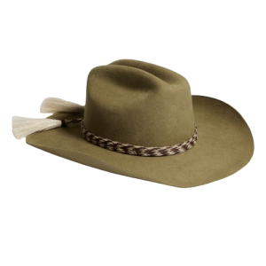 Clean Felt Hat in Coypu Fur Felt Finish Detail