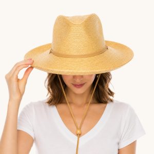 Packable Paper Raffia Safari Hat, Wide Brim Travel Hat