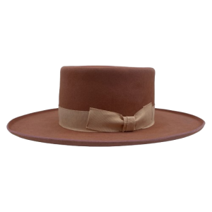 Coypu Fur Felt Hat with Wide Brim